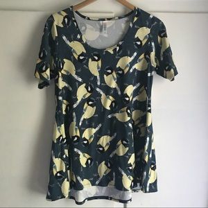 🌵LULAROE BIRD PRINT PERFECT TEE🌵